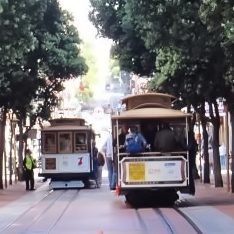 trolleys in San francisco